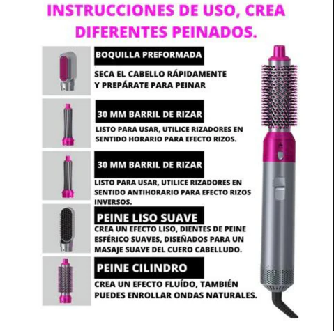 ALISADOR Y RIZADOR 5 EN 1