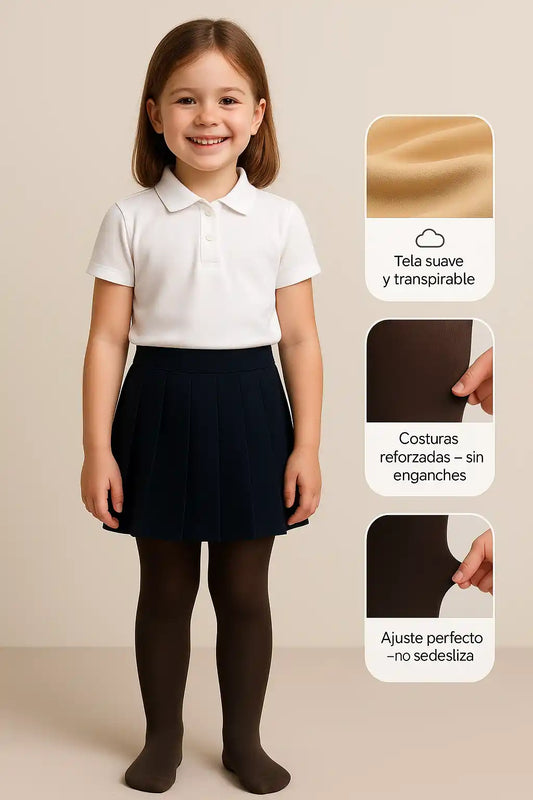 Pantis Abrigadoras Efecto Piel Para Niñas
