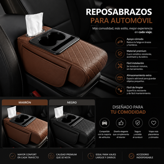 REPOSA BRAZOS MULTIFUNCIONAL 🚘