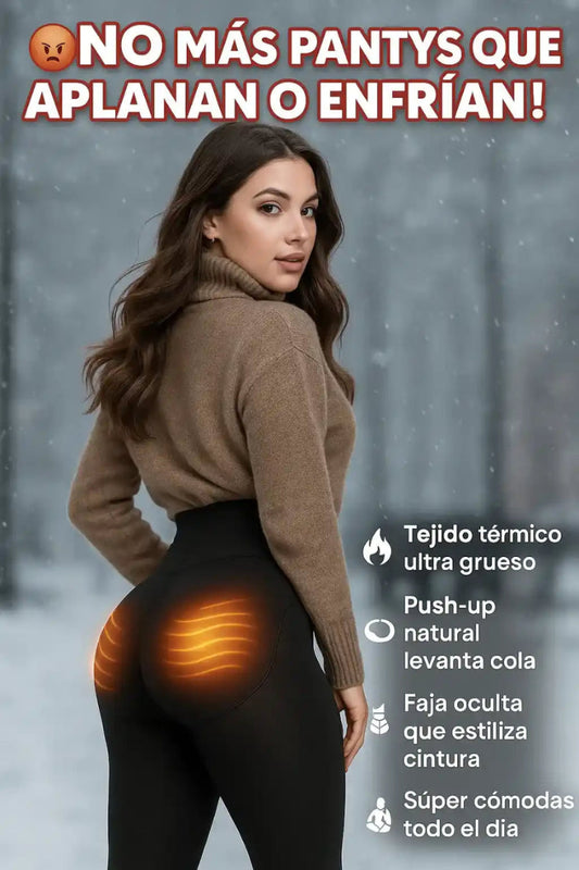 Pantis Térmicos Efecto Piel Con Push Up y Faja en Cintura - 3 Unds x S/99